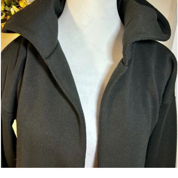 Z SUPPLY Soft Spun Black Hooded Cardigan Sweater SIZE M EXCELLENT - Picture 12 of 13